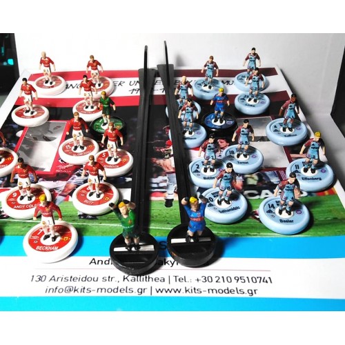 Subbuteo Andrew Table Soccer Manchester United - Bayern Munich 2-1 Uefa Champions League Final 1998-99 on WSB Professional bases